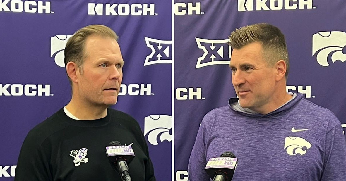Joe Klanderman & Conor Riley pregame West Virginia press conferences ...