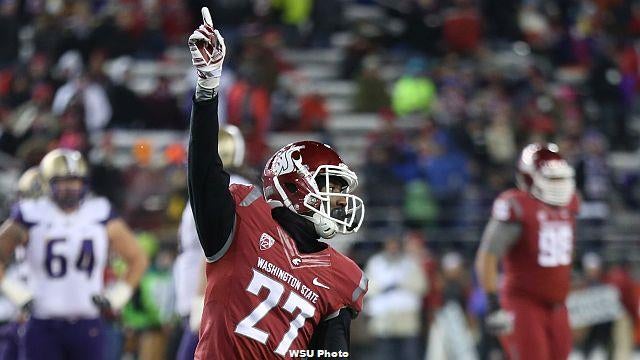 Washington State cornerback Marcellus Pippins (21) and the school