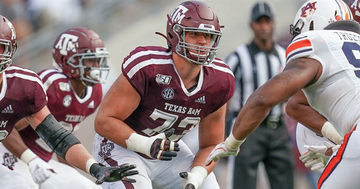 A&M starting OL Jared Hocker declares for NFL Draft