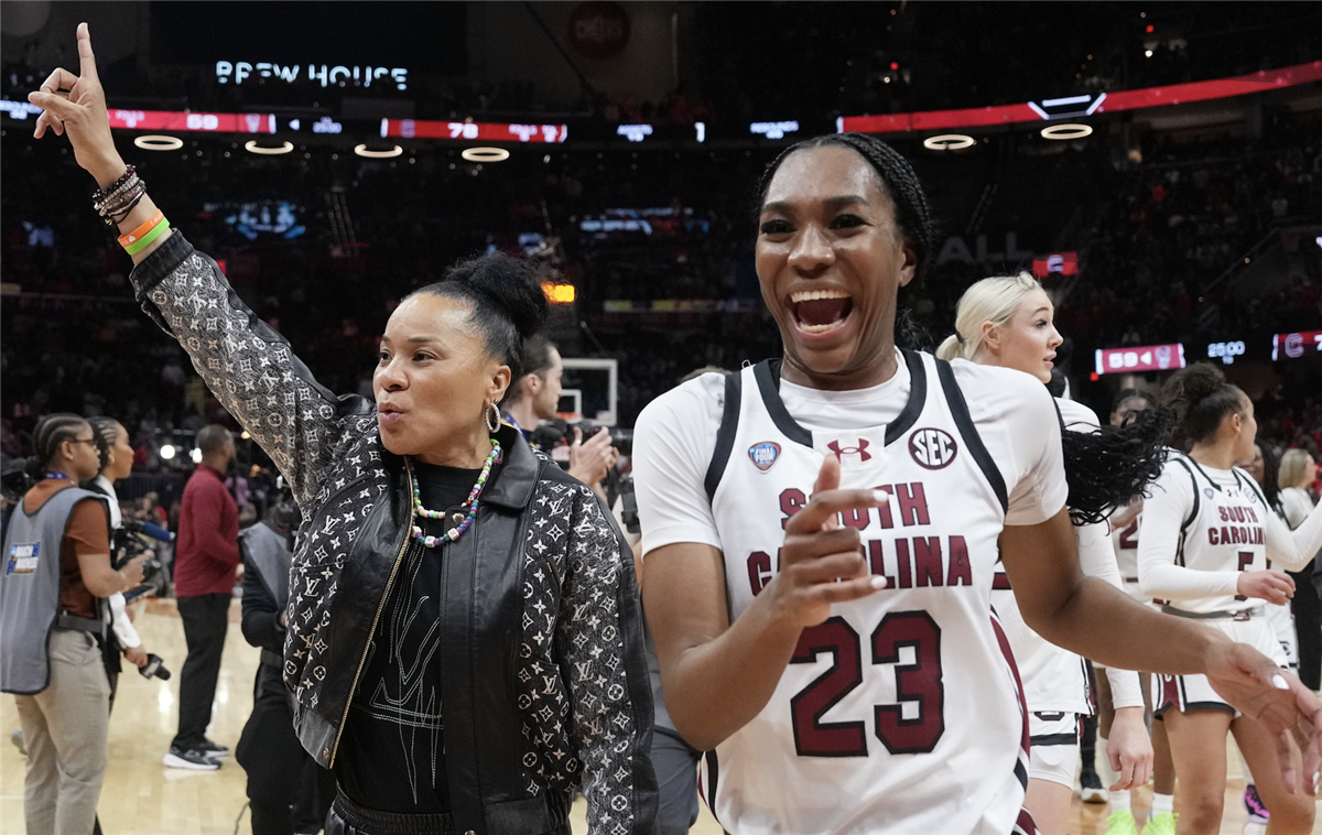 Dawn Staley, South Carolina players address Final Four win over NC