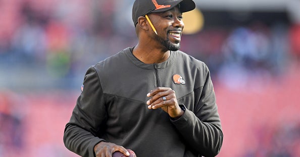 Cleveland Browns Corners Coach Brandon Lynch Taking Part in NFL Coach ...