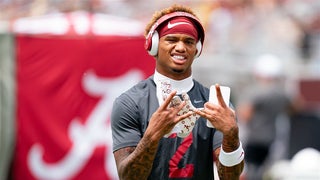 Alabama wide receiver Ryan Williams discusses significance of his stuffed dinosaur