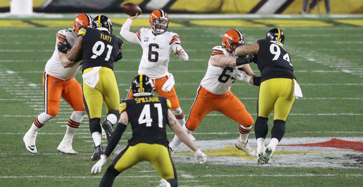 Browns Defensive End Porter Gustin Records First Career Interception Against  Steelers