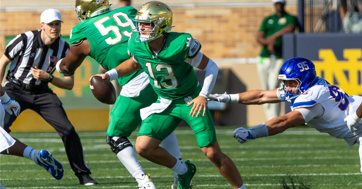 Where Does Notre Dame’s CJ Carr Rank Among Power Four QBs Two Months Into Season?