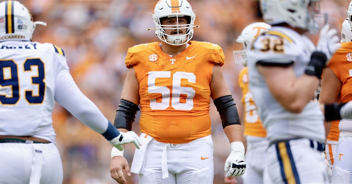 Report: Vols suspended OL Sam Pendleton for opener after offseason arrest