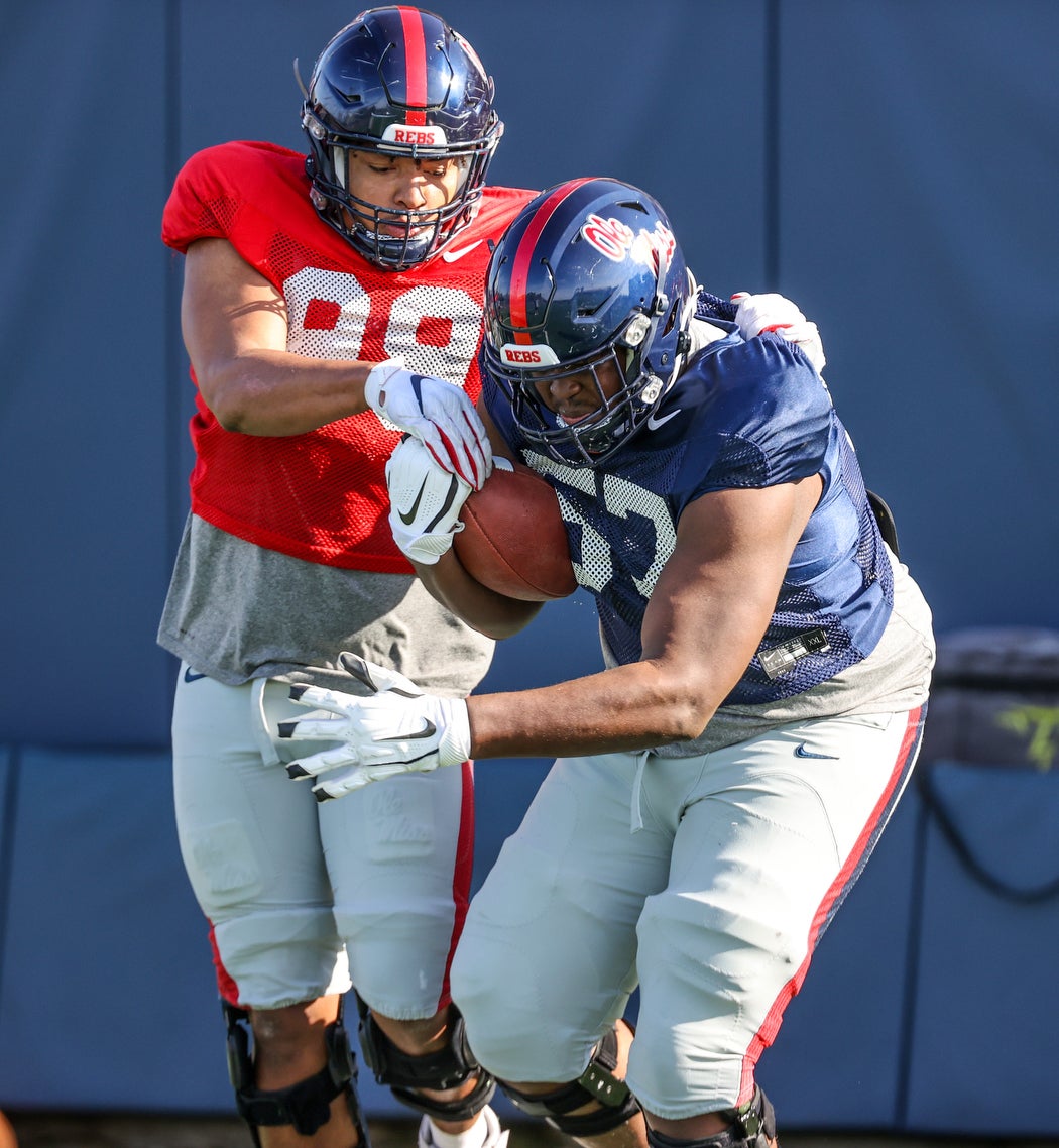 Photos Ole Miss puts on the pads to open second week of spring practices