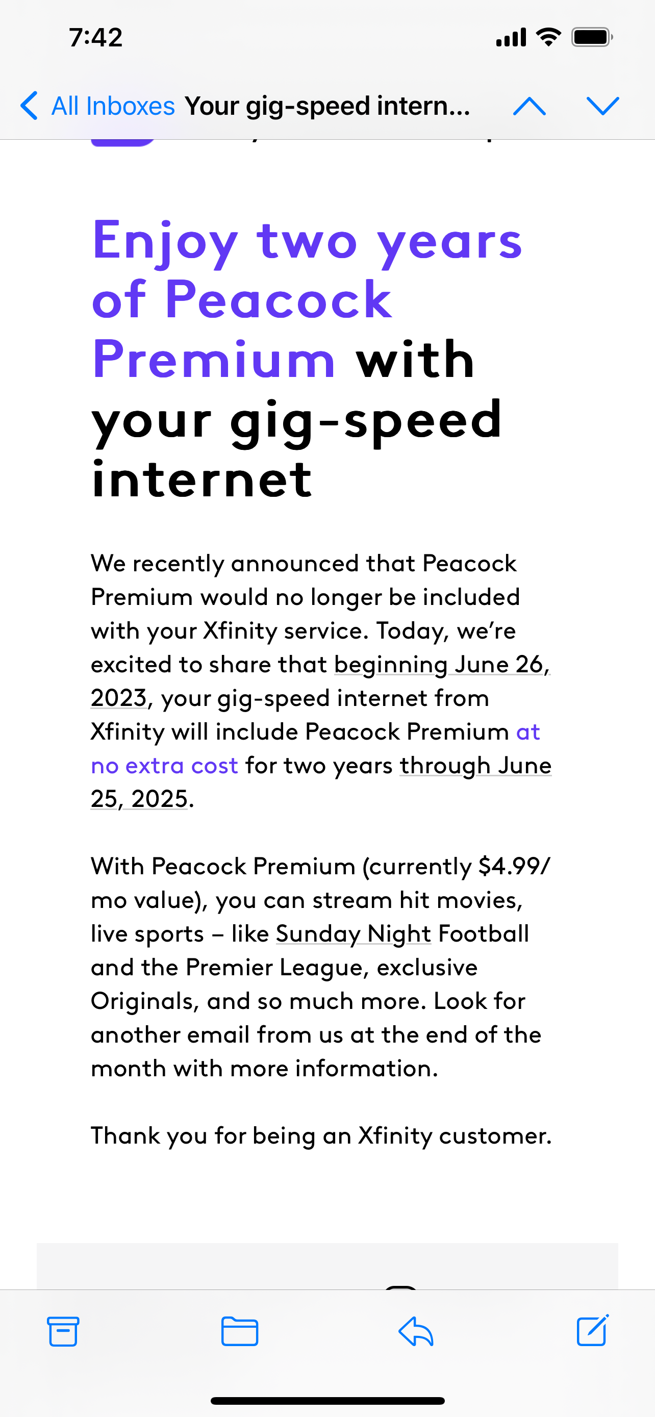Xfinity Activate Peacock Premium - 39y5w8p
