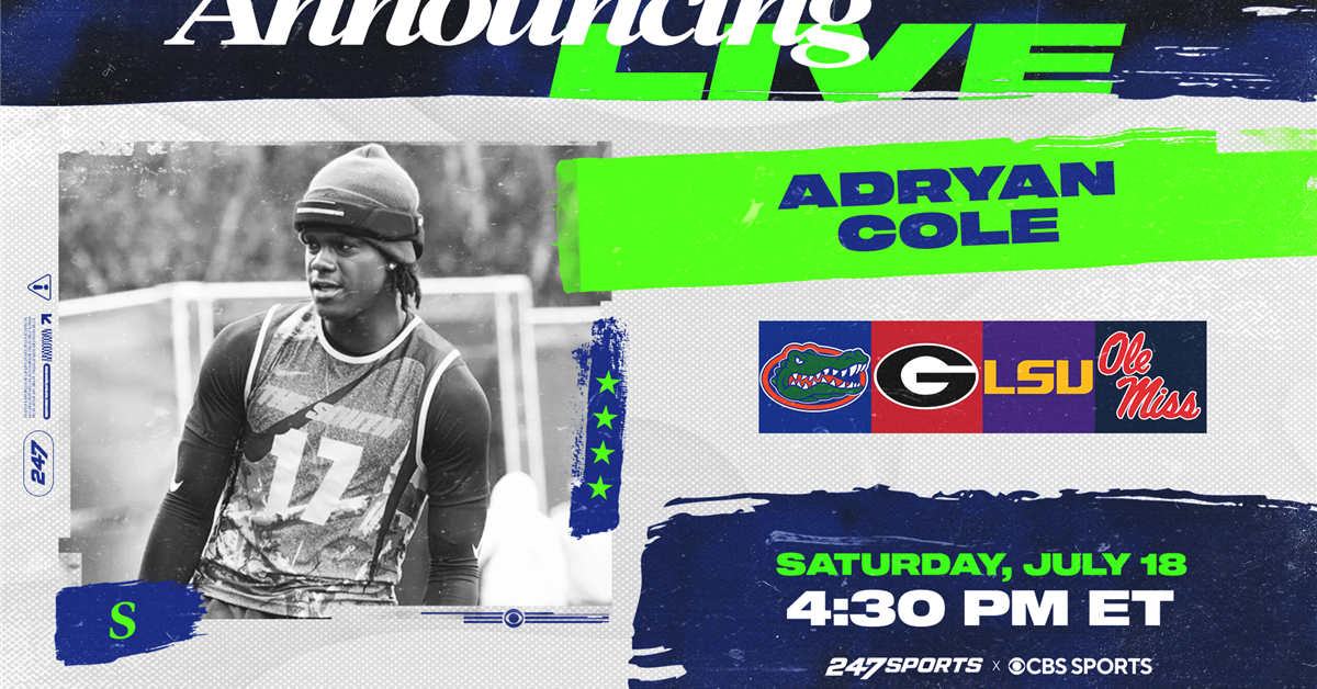 4-star safety Adryan Cole previews LSU, Ole Miss, Georgia, Florida commitment decision