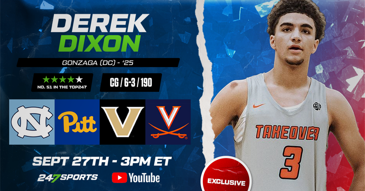 Four-star guard Derek Dixon set to announce college commitment on September 27 Four-star guard Derek Dixon set to announce college commitment on September 27