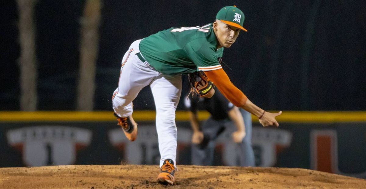 NCAA Baseball Jersey Alejandro Rosario Miami Hurricanes College Green Alumni #24