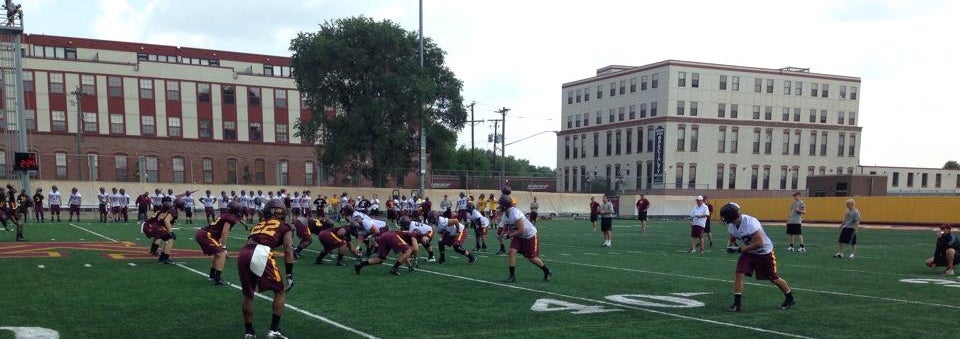 Football vs Bowling Green Sept 25 - Image 52: Esezi Otomewo, celebration -  University of Minnesota