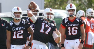 Richt Pleased With The Development Of UM's Young Quarterbacks Richt Pleased With The Development Of UM's Young Quarterbacks