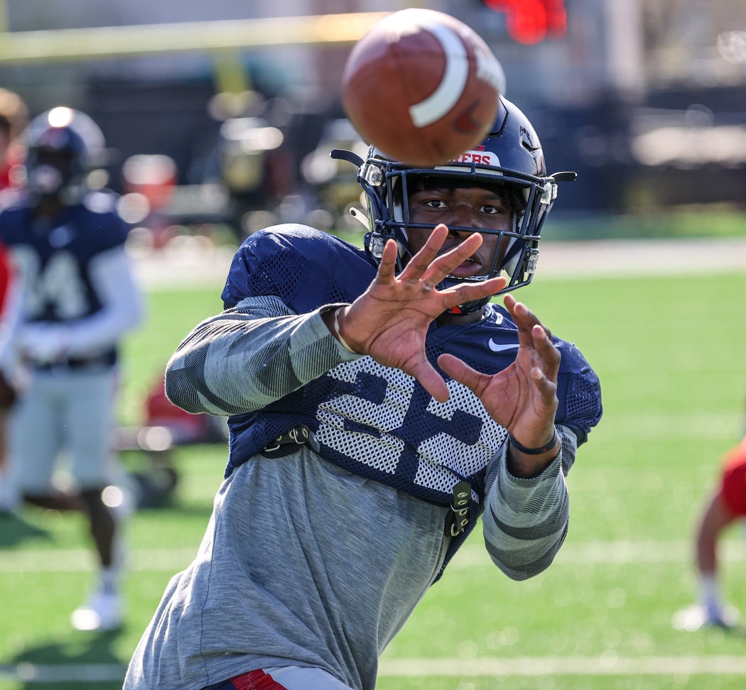 Photos: Ole Miss puts on the pads to open second week of spring practices