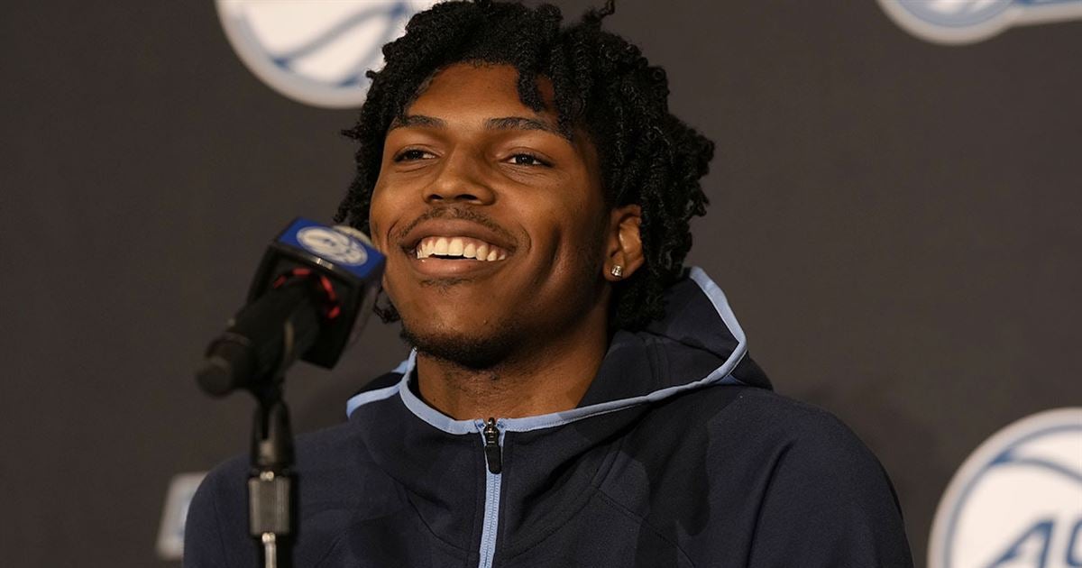 UNC's Caleb Love at ACC Media Day: Shooting Improvements, Workouts, Season Goals