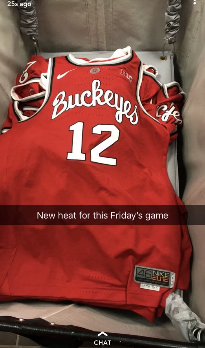 Ohio State basketball throwback jersey 
