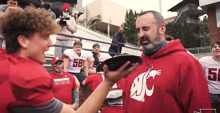 WSU football: Easter eggs & high-spirited pies in the face
