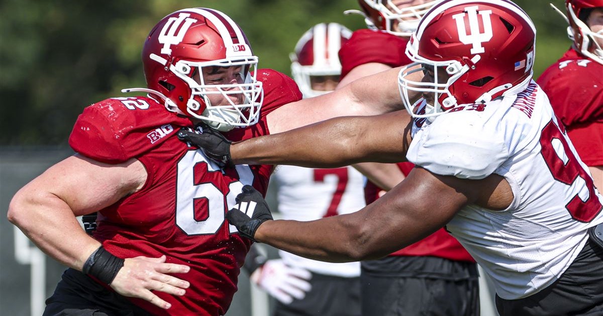 Indiana offensive lineman Drew Evans is 'cleared' and 'full go' for ...