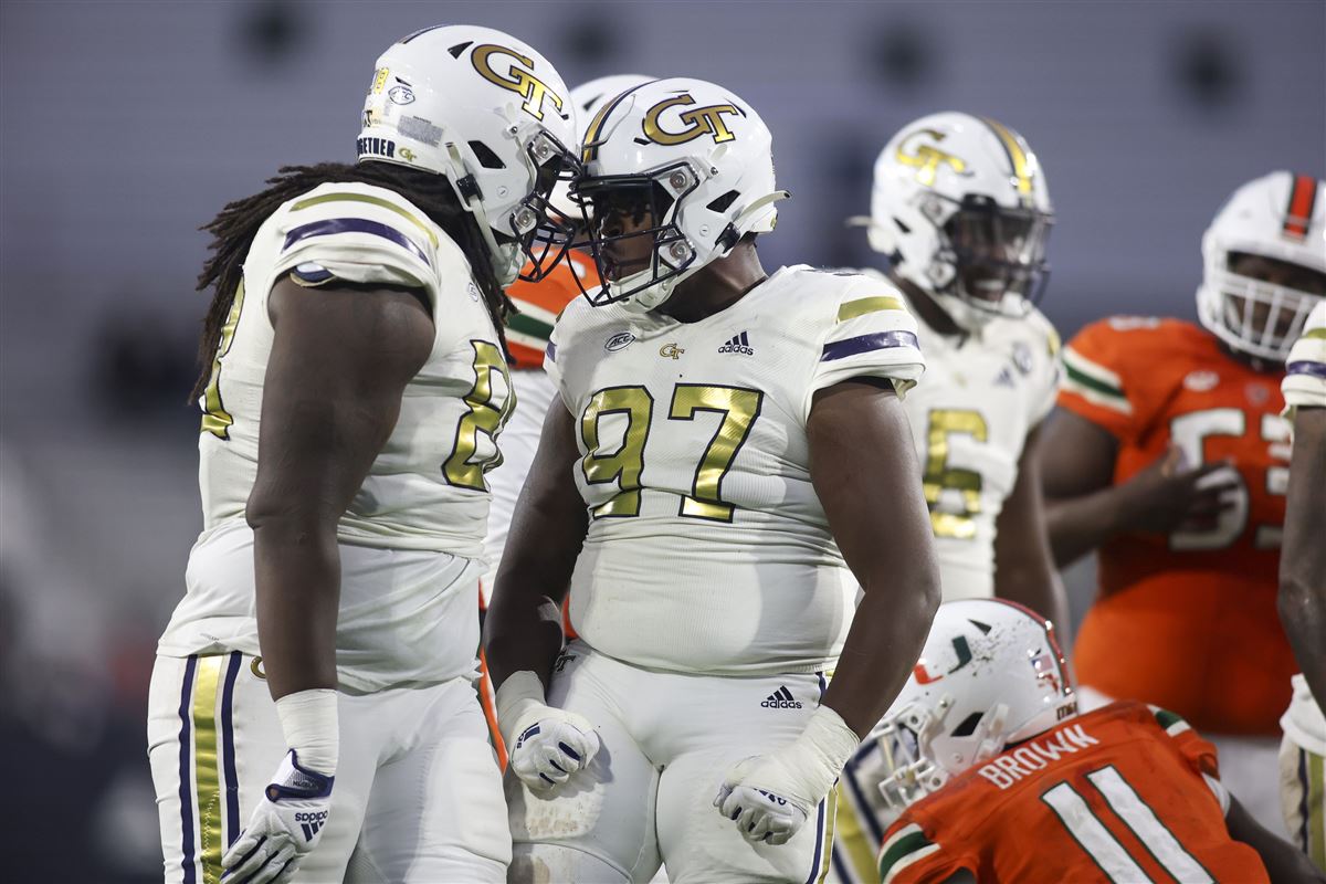 Georgia Tech Adidas Football Student Athlete #88 Zeek Biggers Navy Foo