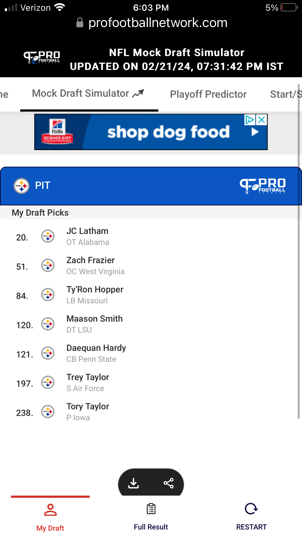 Mock Draft Madness