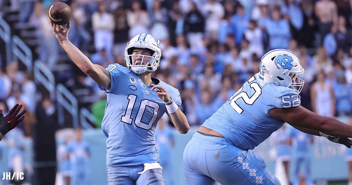 North Carolina football features an explosive passing attack North Carolina football features an explosive passing attack
