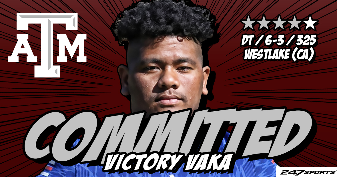 Texas A&M lands huge 4star DT commit Victory Vaka out of SoCal
