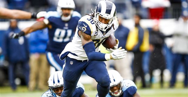 Rams' Eric Weddle bleeds from head after Christian McCaffrey hit him -  Sports Illustrated