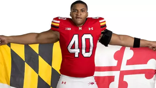 In tough times, an emerging Terps lineman is keeping energy high