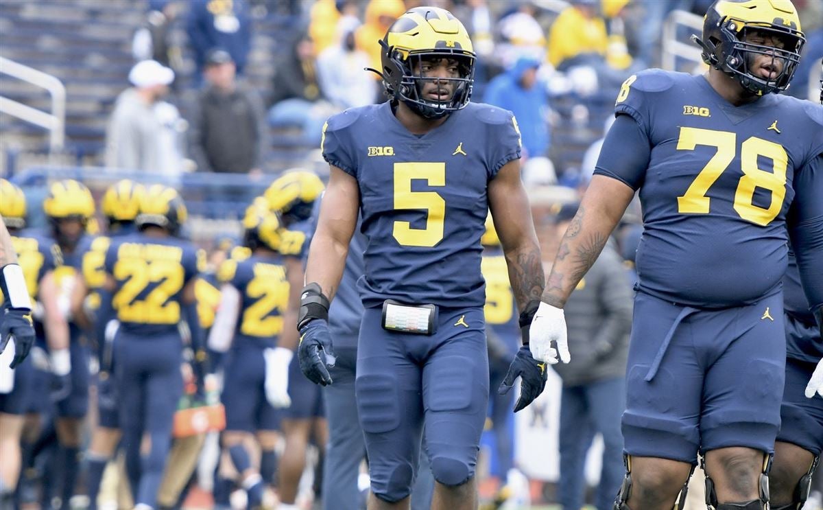 Michigan EDGE Josaiah Stewart discusses spring game, transfer decision