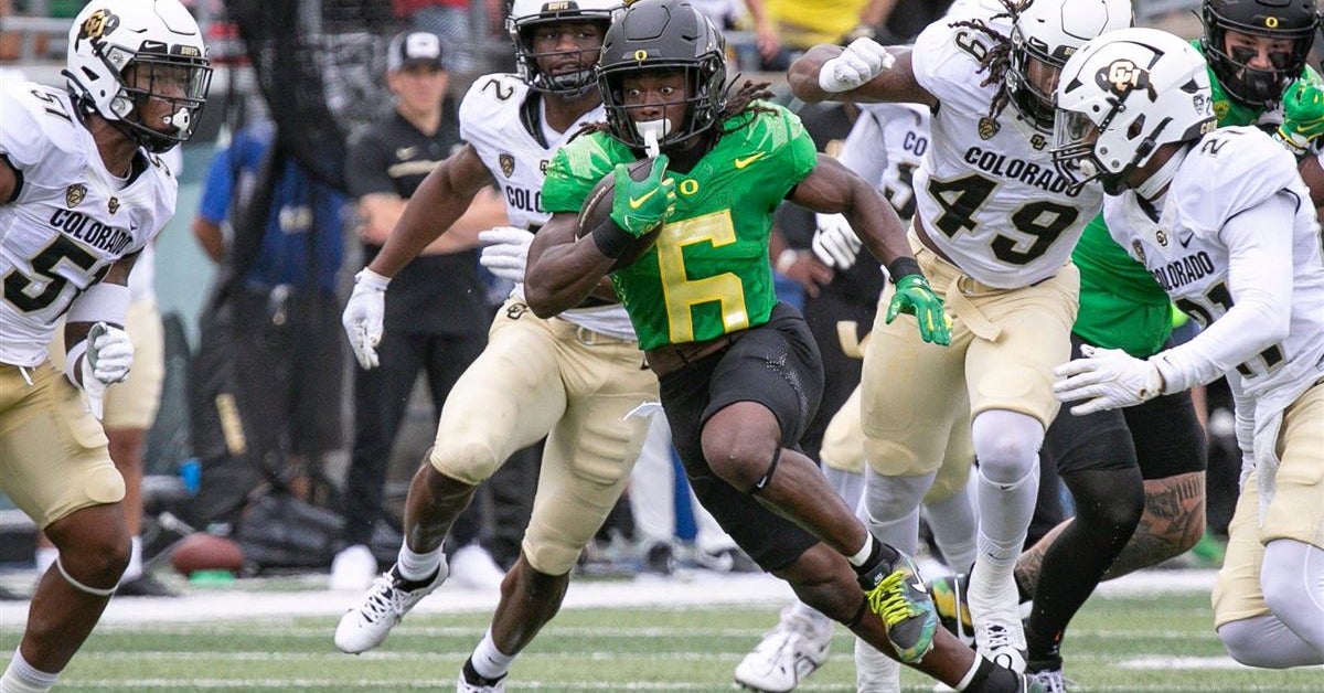 Oregon RB Noah Whittington confirms his return for the 2024 season