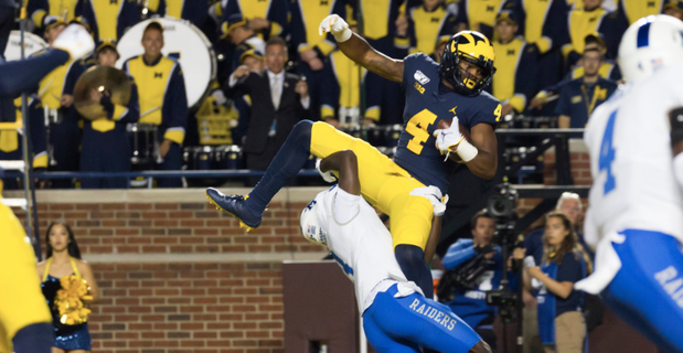 Michigan Topples Middle Tennessee But Mistakes Cloud The Show