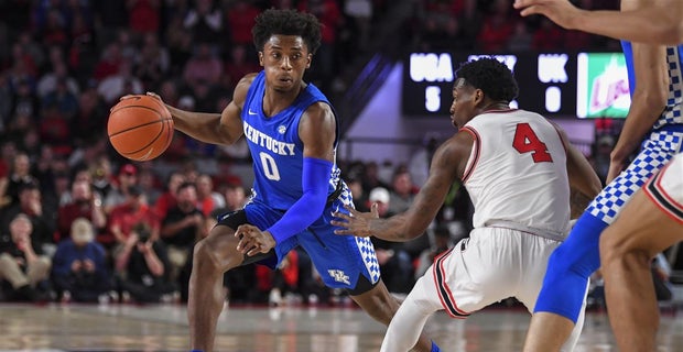 Kentucky's sophomore point guard, Ashton Hagans had a good game in his team's win over Georgia. (Photo: USA Today Sports, via 247 Sports.)