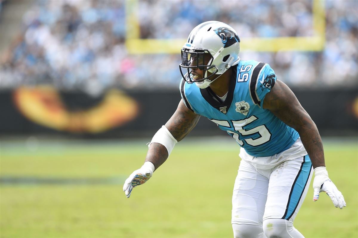 Carolina Panthers Linebacker Bruce Irvin 55 Editorial Stock Photo