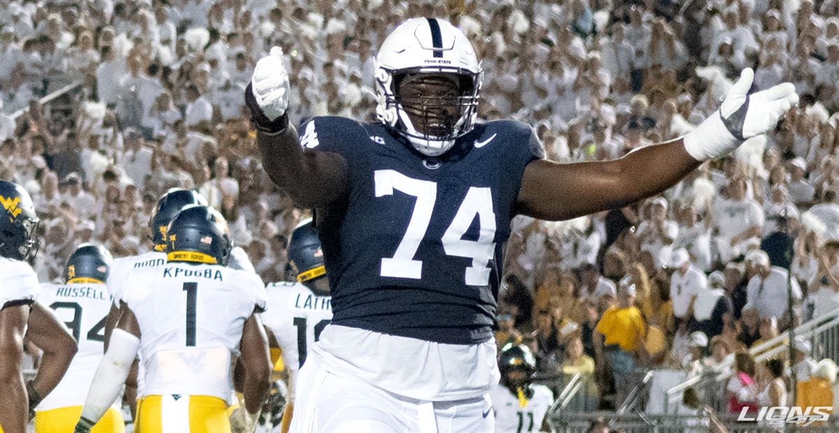 Penn State All-American OT Olu Fashanu taking part in local Peach