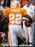 2008 LaMarcus Coker Game Worn, Signed & Unwashed Tennessee, Lot #60551