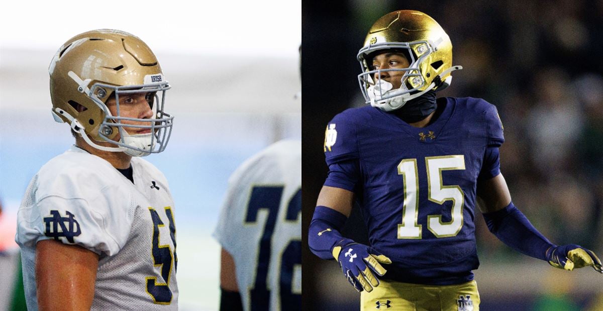 Notre Dame Football Rookies Anthonie Knapp Leonard Moore Named 247Sports True Freshman All Americans