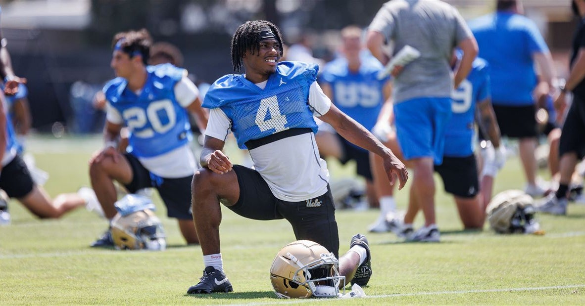 UCLA football VIP practice observations on offense: Semaj Morgan and Riley Robell stand out