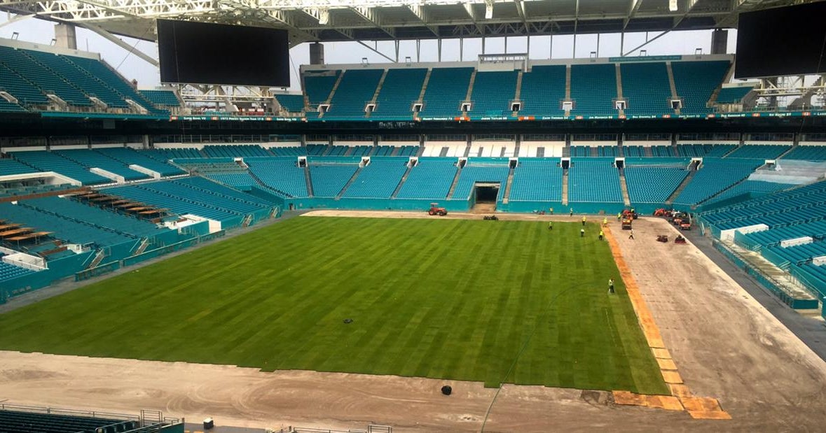 New Miami Stadium Installing Turf