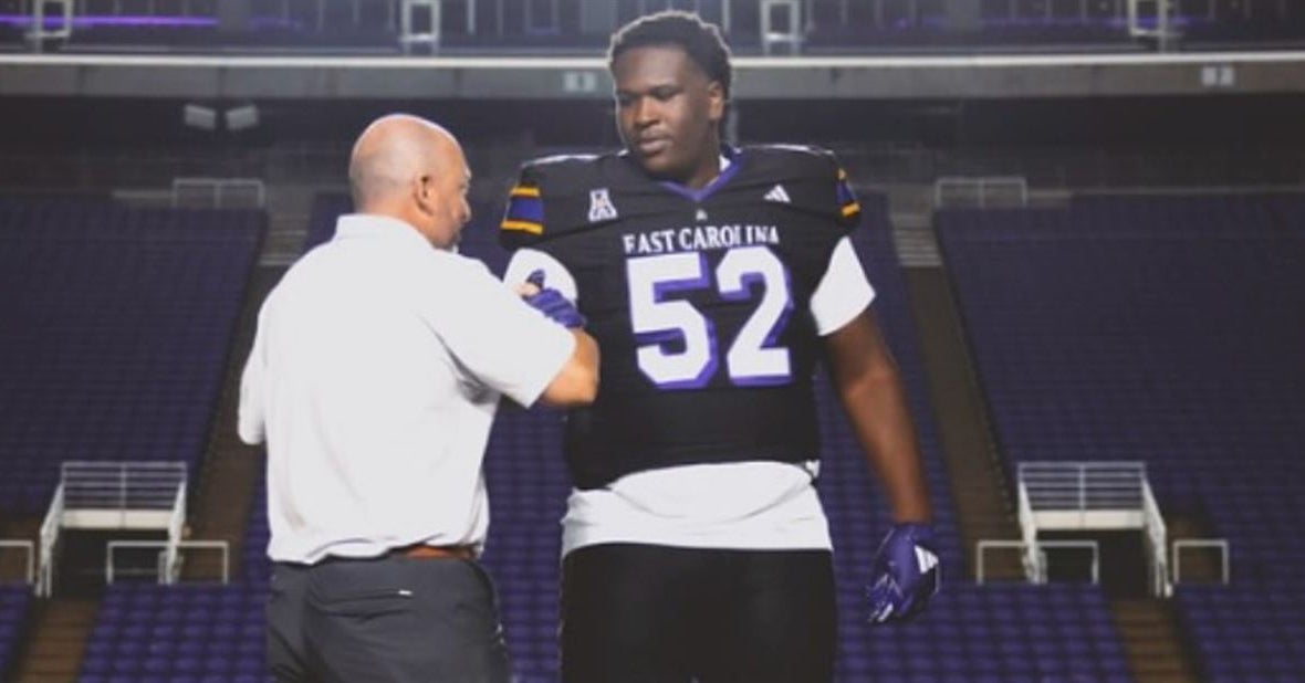 ECU adds commitment from 2026 offensive lineman Joshua Singleton
