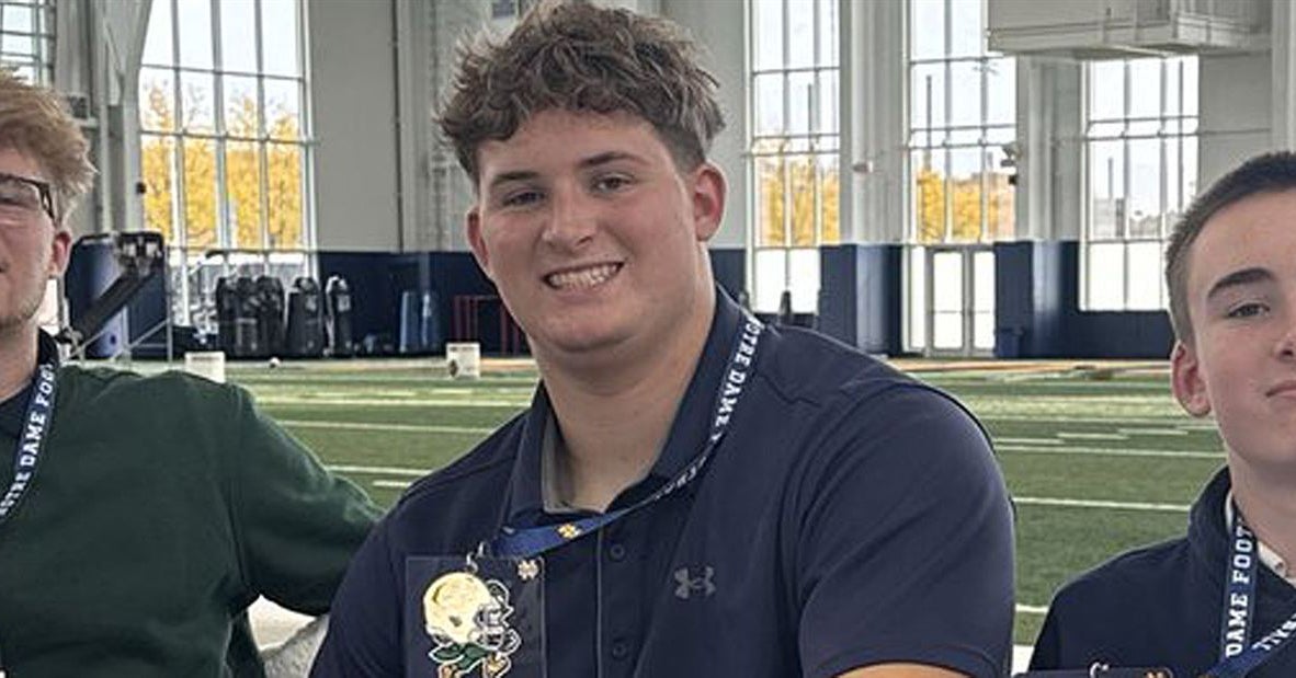 2027 Top247 OT Jackson Roper takes in Notre Dame visit for Irish win ...