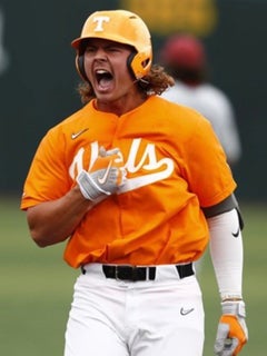 Tennessee's Jordan Beck picked 38th overall in 2022 MLB Draft