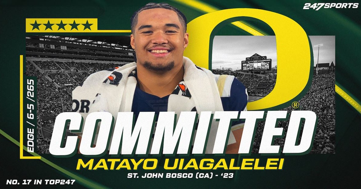 Five-Star Edge Matayo Uiagalelei breaks down his commitment to Oregon 
