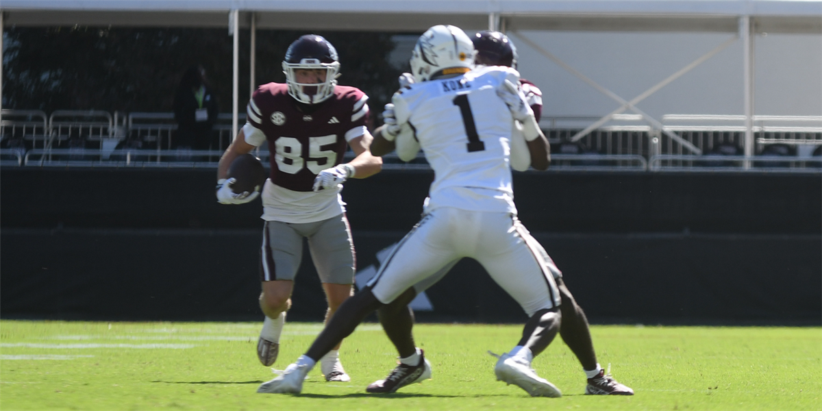 Mississippi State Bulldogs Jaden Walley #11 Grey Concrete Building