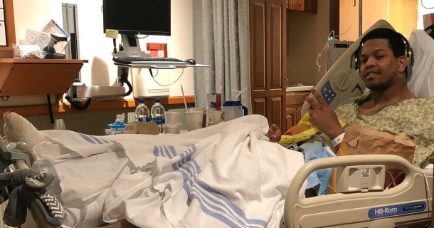 Marcus Davenport posts picture after apparent surgery