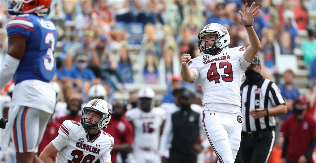 PFF: South Carolina's Parker White posts top kicker grade in country -  GamecockScoop