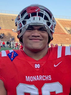 Mater Dei Football on Twitter: Senior #3Striper Jacob Kongaika! Incredible  player, teammate, singer, leader and person. Proud of you @KongaikaRich!  \