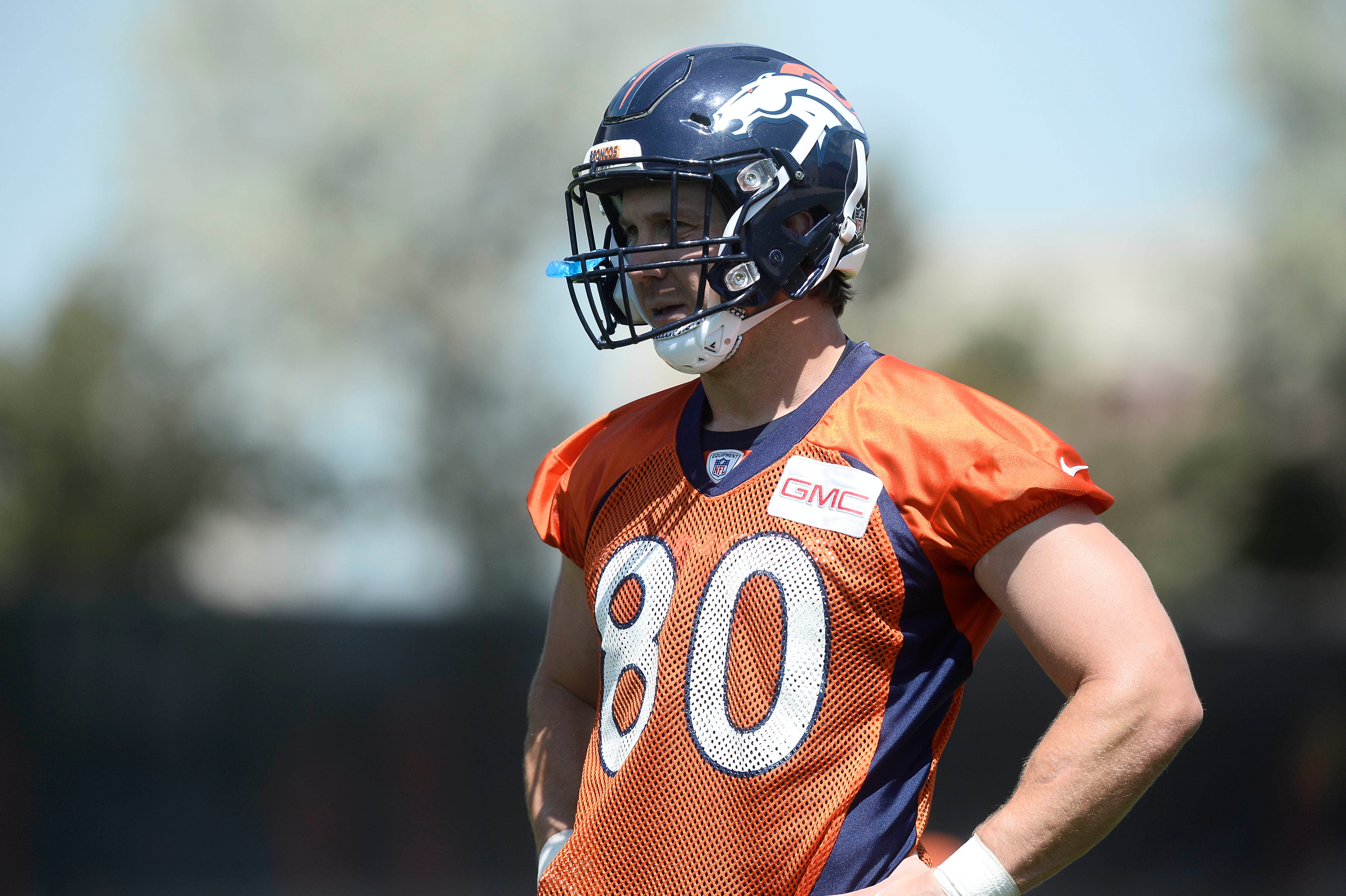 Denver Broncos: Equipment manager fixed logo on Color Rush helmets