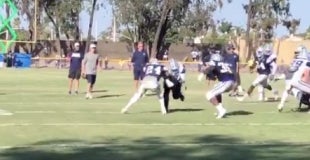 Chidobe Awuzie lays powerful hit on Ezekiel Elliott in practice Chidobe Awuzie lays powerful hit on Ezekiel Elliott in practice