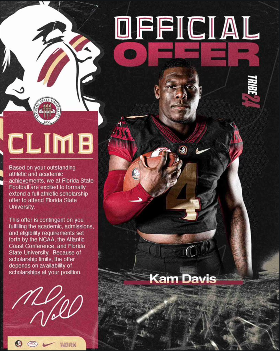 Here is a look at Florida State's official offer for members of the