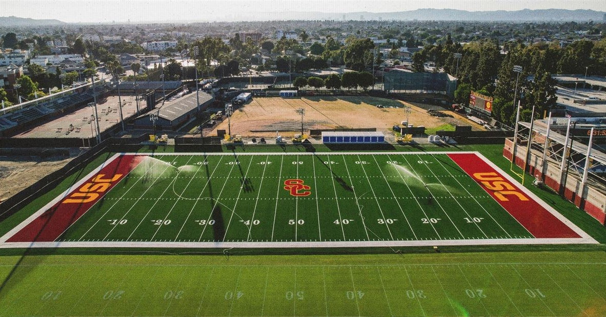 Lincoln Riley excited about new turf field, progress of football performance center project