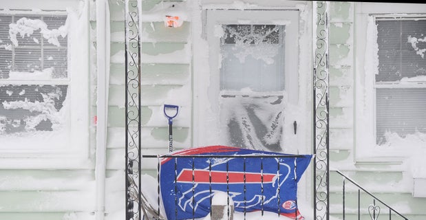 WATCH: The weather right now in Buffalo for the 49ers-Bills game looks like a blizzard